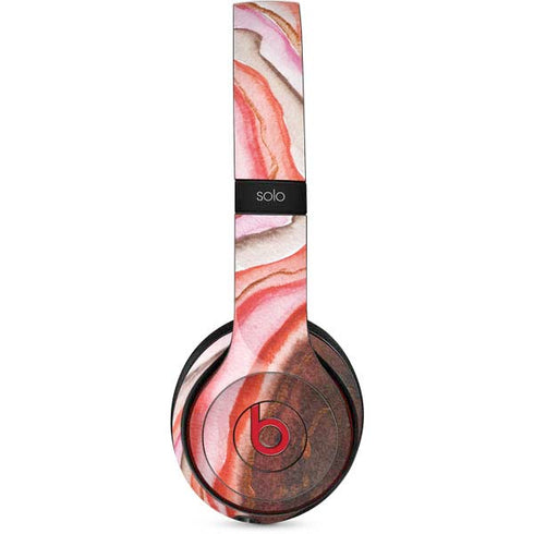 Orange Watercolor Geode Beats Solo 3 Wireless Skin